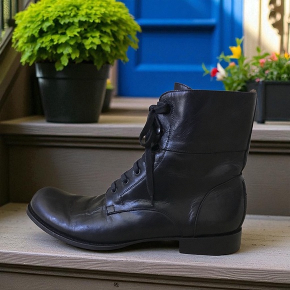 John Varvatos Black Leather Boot - Picture 16 of 16